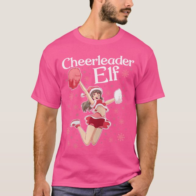 Camiseta Navidades de Anime CheerLeague Elf Cheerled (Anverso)
