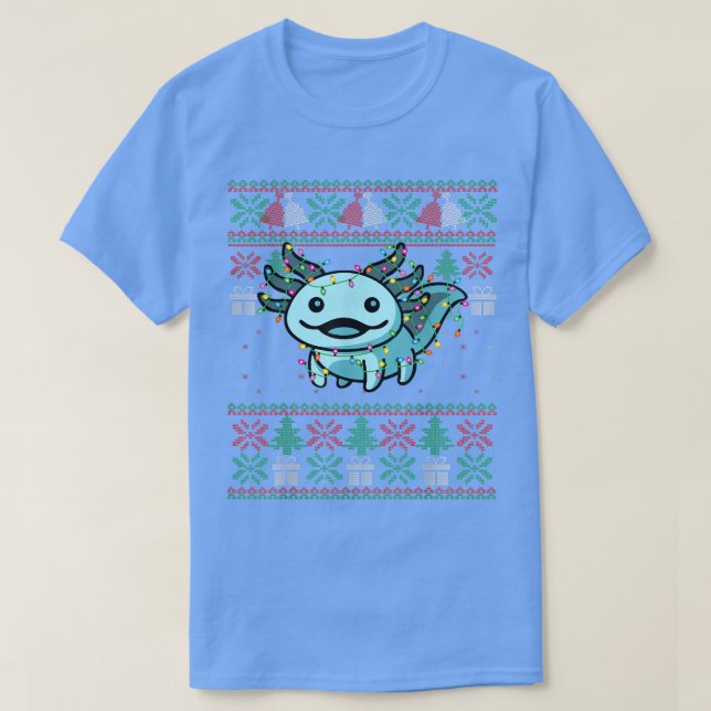 Camiseta Navidades de anime feos sudan graciosa vida de Aol (Diseño del anverso)