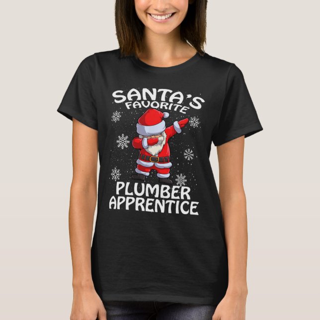 Camiseta Navidades de aprendices de plomero favoritos de Sa (Anverso)