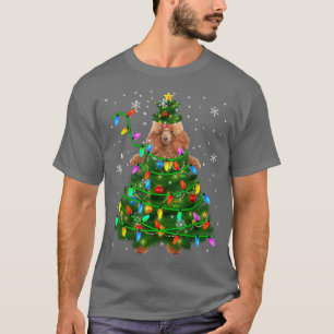 Camiseta Navidades de árbol de navidad de canapé iluminan p