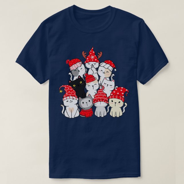 Camiseta Navidades de árbol de Navidad de navidades (Diseño del anverso)