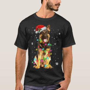 Camiseta Navidades de árbol de pastores alemanes dulces nav