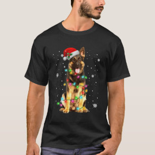 Camiseta Navidades de árbol de pastores alemanes dulces nav