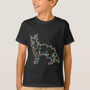 Camiseta Navidades de árbol de pastores alemanes dulces nav