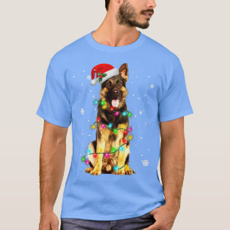 Camiseta Navidades de árbol de pastores alemanes dulces nav