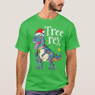Camiseta Navidades de árbol Rex Pajamas Niños TRex Dinosaur