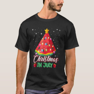Camiseta Navidades De Árboles De Navidad De La sandía En Ju