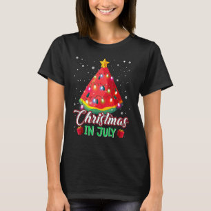 Camiseta Navidades De Árboles De Navidad De La sandía En Ju