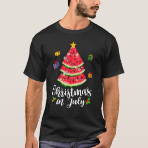 Camiseta Navidades De Árboles De Navidad De La sandía En Ju