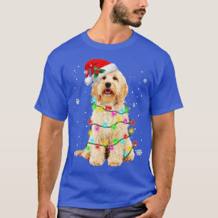 Camiseta Navidades de árboles de perro de Goldendoodle Swea