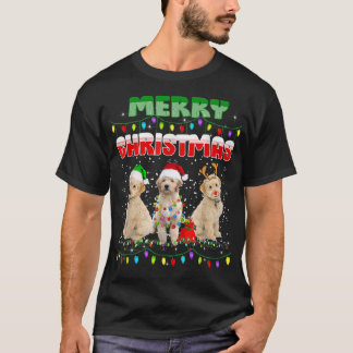 Camiseta Navidades de árboles de perro de Goldendoodle Swea
