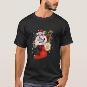 Camiseta Navidades de árboles de perro de Schnauzer Mascota