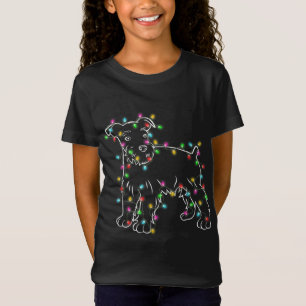 Camiseta Navidades de árboles de perros Schnauzer Mascota d