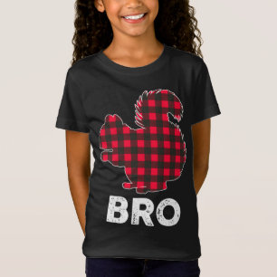 Camiseta Navidades de ardilla de cuero rojo de plástico roj