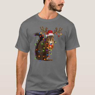 Camiseta Navidades de ardilla divertida Rein Navidades Luce