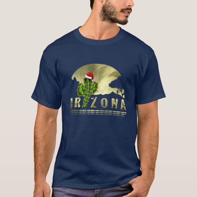 Camiseta Navidades de Arizona Saguaro (Anverso)