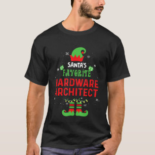 Camiseta Navidades de arquitecto de hardware favorito Xmas