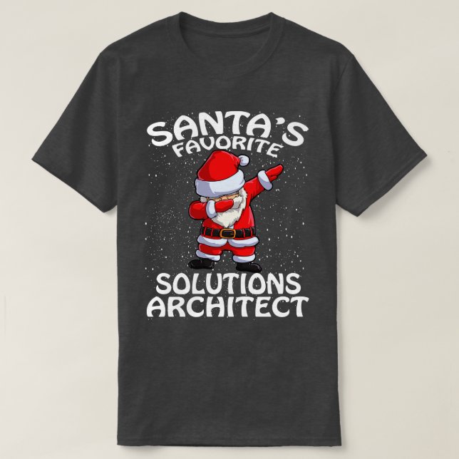 Camiseta Navidades de arquitectos de soluciones favoritas d (Diseño del anverso)