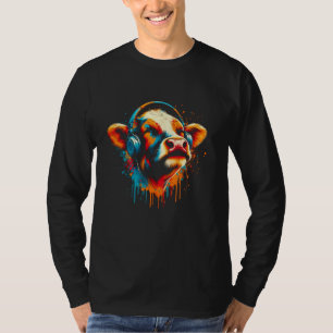 Camiseta Navidades de arte para audífonos de Guay Cow