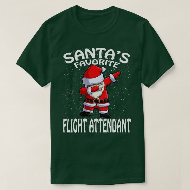 Camiseta Navidades de asistentes de vuelo favoritos de Sant (Diseño del anverso)