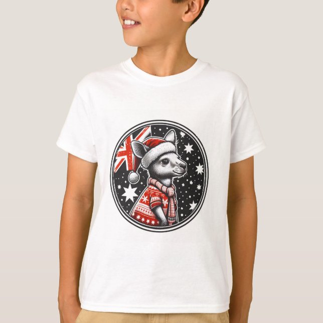 Camiseta navidades de Australia infantil (Anverso)