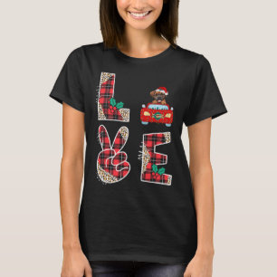 Camiseta Navidades de autos rojos de Love Dog Boxer