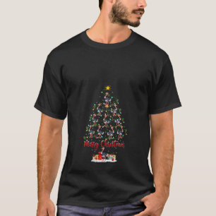 Camiseta Navidades de Aves de Ostrich Xmas iluminando Santa