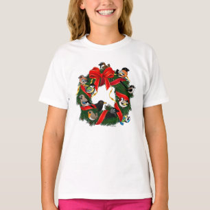 Camiseta Navidades de Aves Jardín Europeos Birdorables Wrea
