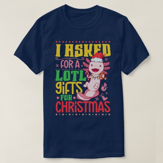 Camiseta Navidades de Axolotl (Diseño del anverso)