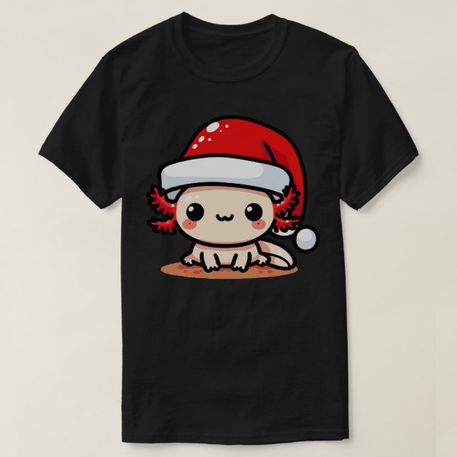 Camiseta navidades de baby axolotl (Diseño del anverso)
