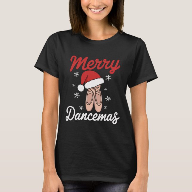Camiseta Navidades de bailarinas de ballet bailarines Dan (Anverso)