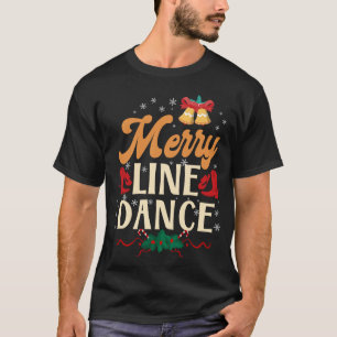 Camiseta Navidades de baile de línea de merry Line
