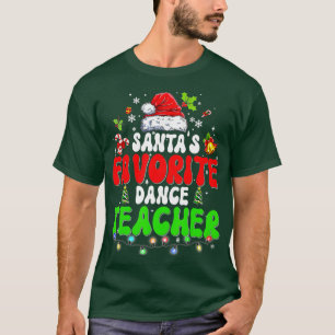 Camiseta Navidades de baile favoritos de Papá Noel