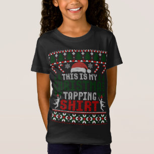 Camiseta Navidades De Baile Tap Paso Bailarín Salón De Bail