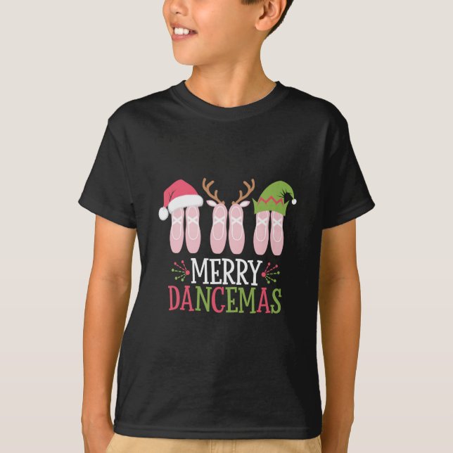 Camiseta Navidades de bailes de cerezos ballet zapatillas b (Anverso)