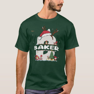 Camiseta Navidades de Baker con nombre de Baker para navida