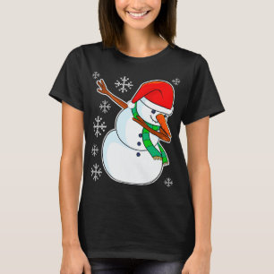 Camiseta Navidades de balbuceo de muñecas de nieve Dab Xmas