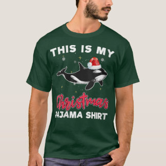 Camiseta Navidades de ballenas orcas Pajama Santa Orca Amor