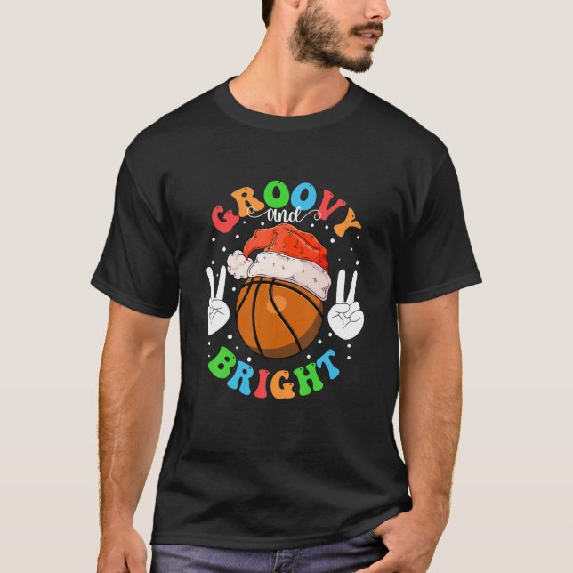 Camiseta Navidades de baloncesto brillantes Jugador de Balo (Anverso)