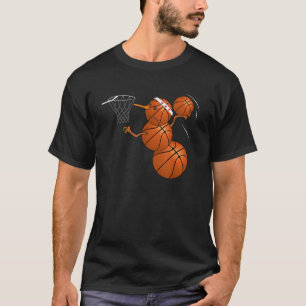 Camiseta Navidades de baloncesto con regalo de muñeco de ni