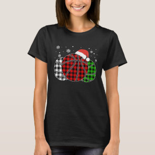 Camiseta Navidades de baloncesto de Buffalo Plaid Pajama Fe