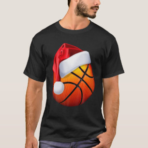 Camiseta Navidades de baloncesto de Santa Hat divertidos de