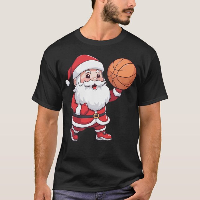 Camiseta Navidades de baloncesto de Santa Jugada (Anverso)