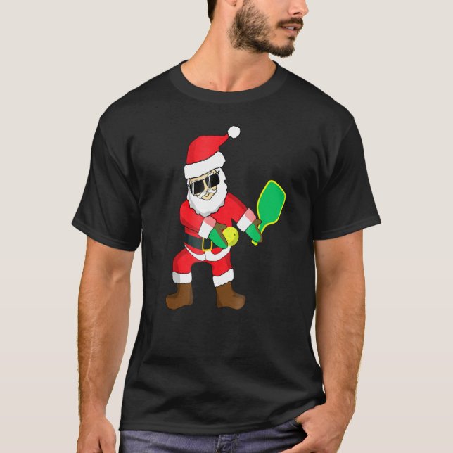 Camiseta Navidades de baloncesto de Santa Pickleball (Anverso)
