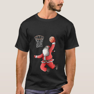 Camiseta Navidades de baloncesto femenino de Santa  Dunk Gu