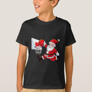 Camiseta Navidades de baloncesto Santa Claus Slam Dunk