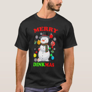 Camiseta Navidades de baloncesto Snowman Tree enciende Pick