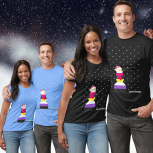 Camiseta Navidades de bandera no binarios regalo ropa de mu