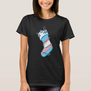 Camiseta Navidades de bandera transgénero condenan a transe