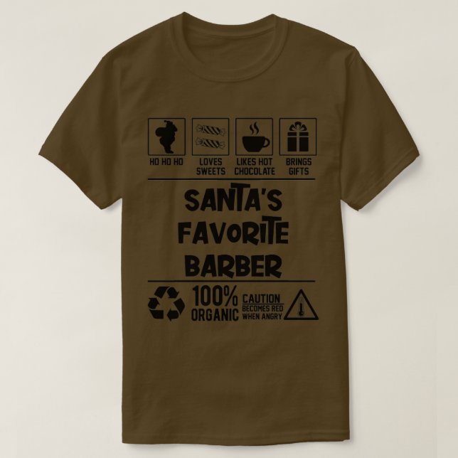 Camiseta Navidades de barbero favoritos de Santax27s (Diseño del anverso)